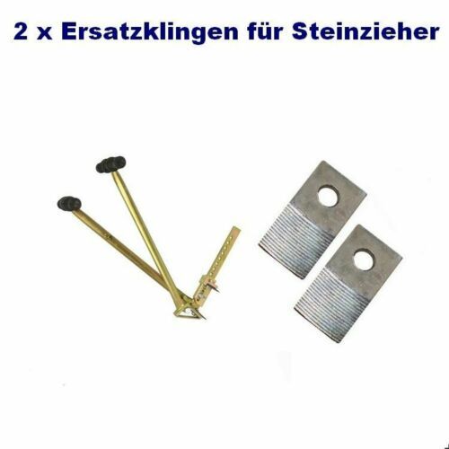 2 x Ersatzklingen / Ersatzmesser für Steinzieher, Steinheber